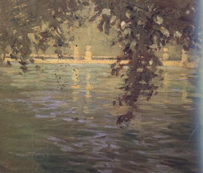 Fujishima takeji Pond Villa d'Este (nn02) oil painting picture